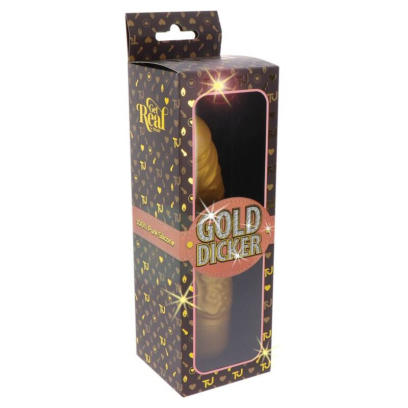 Get Real - Gold Dicker Stim Vibrator Gold