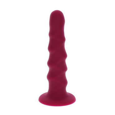 Get Real - Ribbed Dong 12 Cm Red