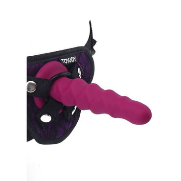Get Real Ribbed Silicone Dong 12cm with Suction Cup – Dildos – product photo 2
