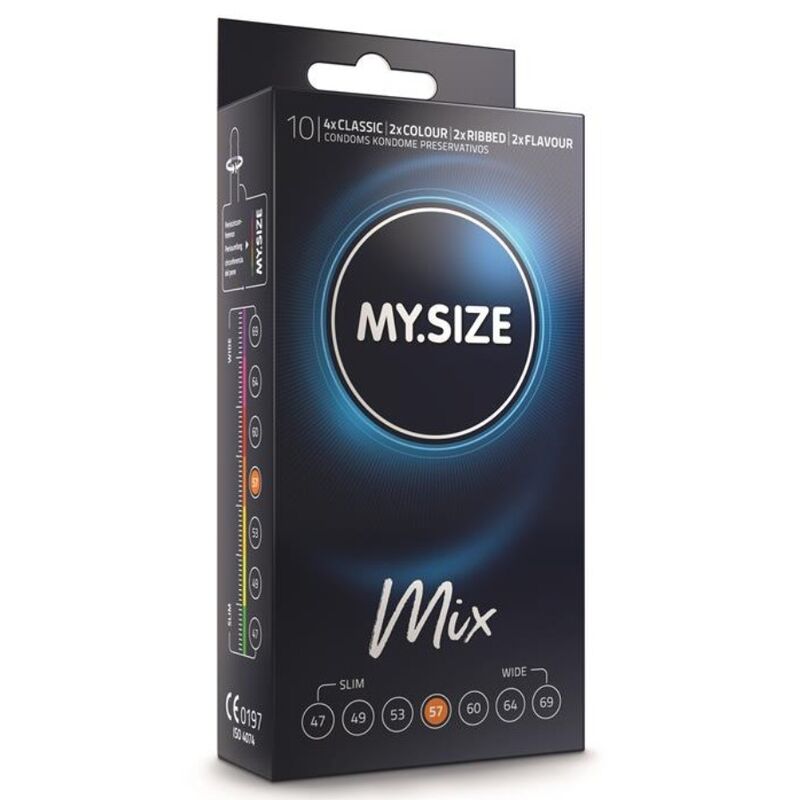 My Size - Mix Condoms 57 Mm 10 Units