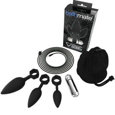 Train safely with Bathmate Anal Training Plugs Kit including USB rechargeable vibe. Body-safe silicone. Ships UK & EU. Buy now for enhanced anal pleasure!1