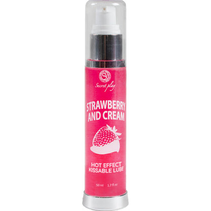 Secretplay - Lubricant 2-1 Heat Effect Strawberry & Cream 50 Ml