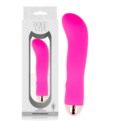 Dolce Vita - Rechargeable Vibrator Two Pink 7 Speeds