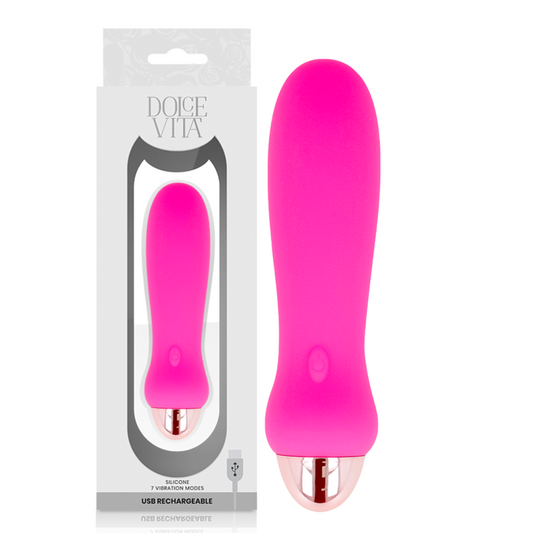 Dolce Vita - Rechargeable Vibrator Five Pink 7 Speeds