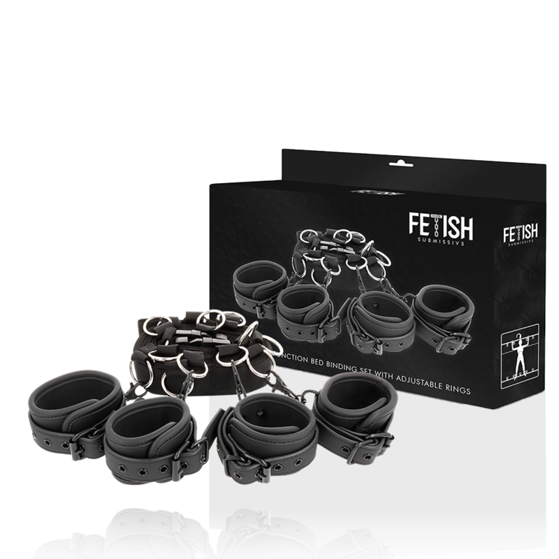 Fetish Submissive - Luxury Bed Ties Set With Noprene Lining