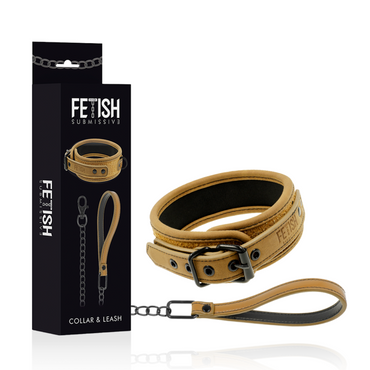 FETISH SUBMISSIVE - Origin – Neoprene Lined Collar Chain by DelighToys
