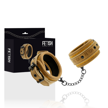 FETISH SUBMISSIVE - Origin Vegan Leather Handcuffs with Neoprene Lining