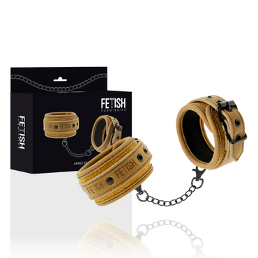 FETISH SUBMISSIVE - DelighToys Vegan Leather Ankle Cuffs with Neoprene Lining – Fetish