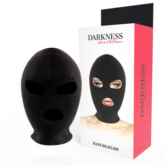 Darkness - Bdsm Submission Mask Mouth And Eyes Black