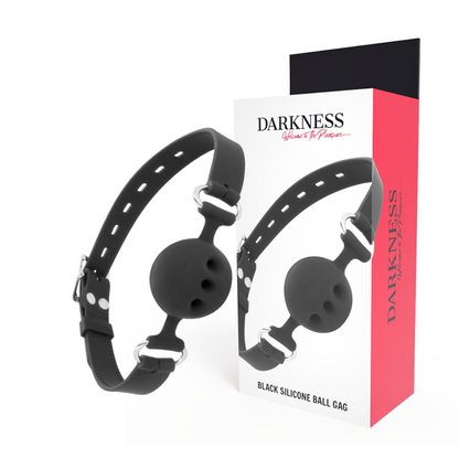 Darkness - Black Breathable Silicone Gag