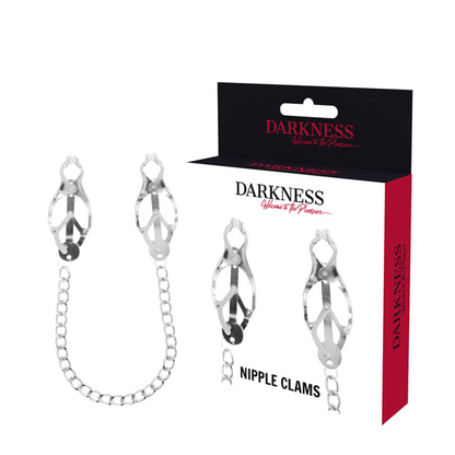 Darkness - Metal Nipple Clamp With Chain