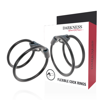 Darkness - Double Flexible Penis Ring