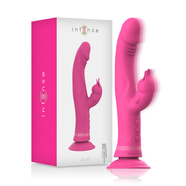 Intense - Julio Rabbit Vibrator Pink Silicone