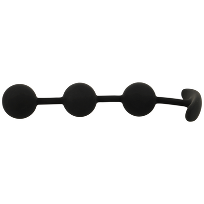 Black&Silver - Harry Anal Rosary 3 Silicone Spheres 14 Cm