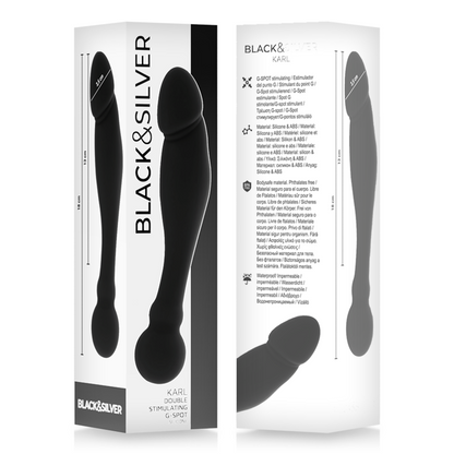 Black&Silver - Karl G-Point Stimulating Dildo 18 Cm