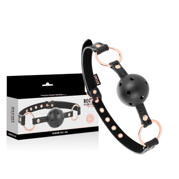 Begme - Black Edition Ball Gag Vegan Leather