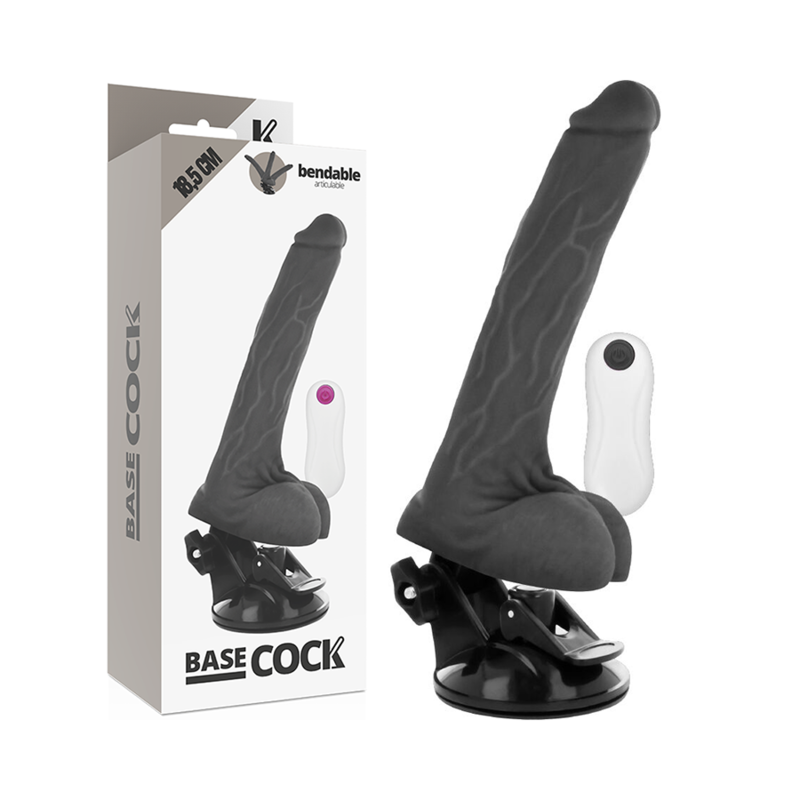 Basecock - Realistic Articulable Remote Control Black 18.5 Cm -O- 4 Cm