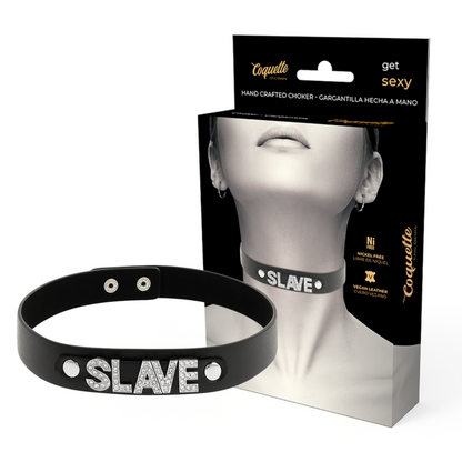 Coquette - Chic Desire Slave Vegan Leather Choker