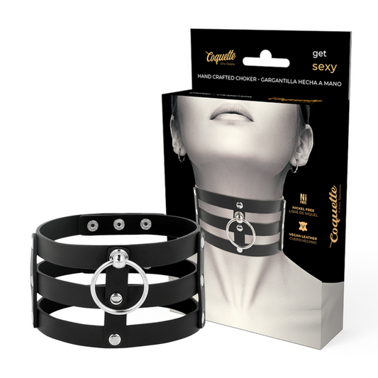 Coquette - Chic Desire Fetish Style Vegan Leather Choker