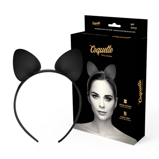 Coquette - Chic Desire Headband With Cat Ears