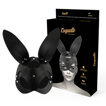 COQUETTE CHIC DESIRE - Vegan Leather Mask Rabbit Ears by DelighToys