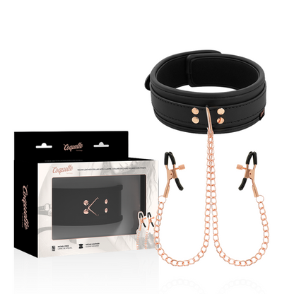 Coquette - Chic Desire Fantasy Nipple Clamp Necklace With Neoprene Lining