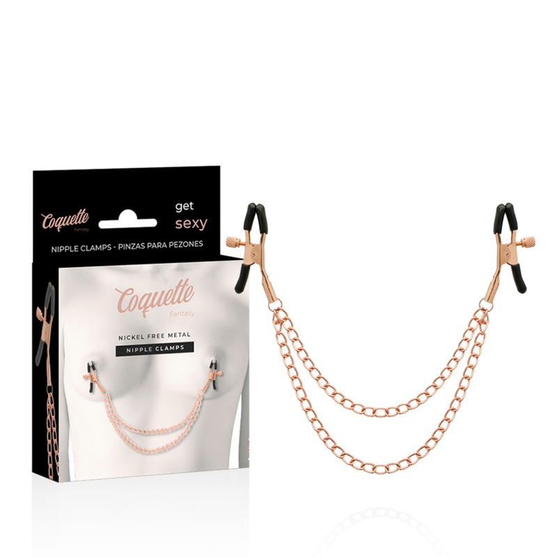 Coquette - Chic Desire Fantasy Metal Nipple Clips With Chain