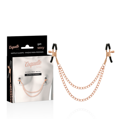 Coquette - Chic Desire Fantasy Metal Nipple Clips With Chain