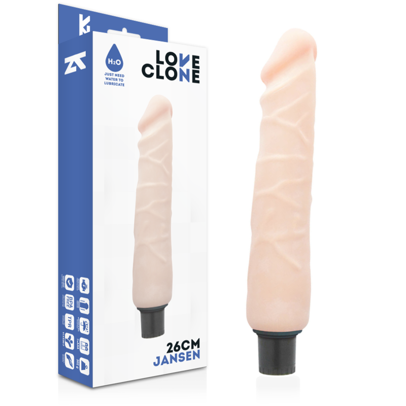 Loveclone - Jansen Self Lubrication Vibrator 26 Cm -O- 4.2 Cm