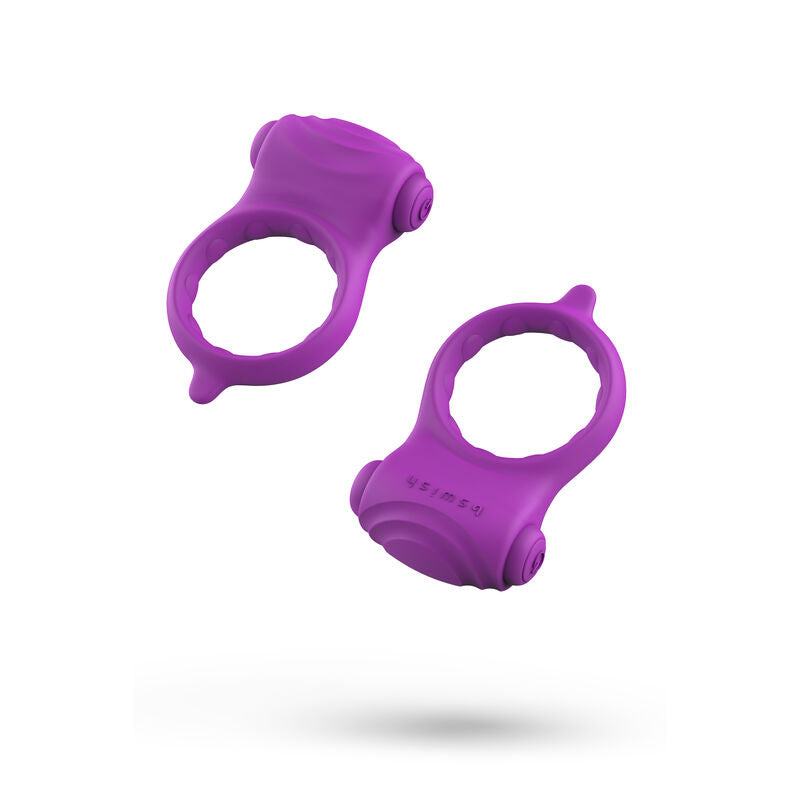 Enhance intimacy with the B Swish Basic Cock Ring. Soft silicone, 5-function vibration, waterproof design, and stimulating ridges for shared pleasure.4