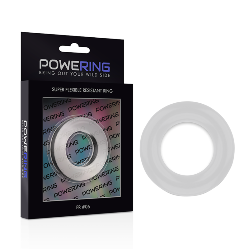 Powering - Super Flexible And Resistant Penis Ring 5.5Cm Pr06 Clear