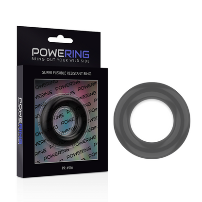 Powering - Super Flexible And Resistant Penis Ring 5.5Cm Pr06 Black