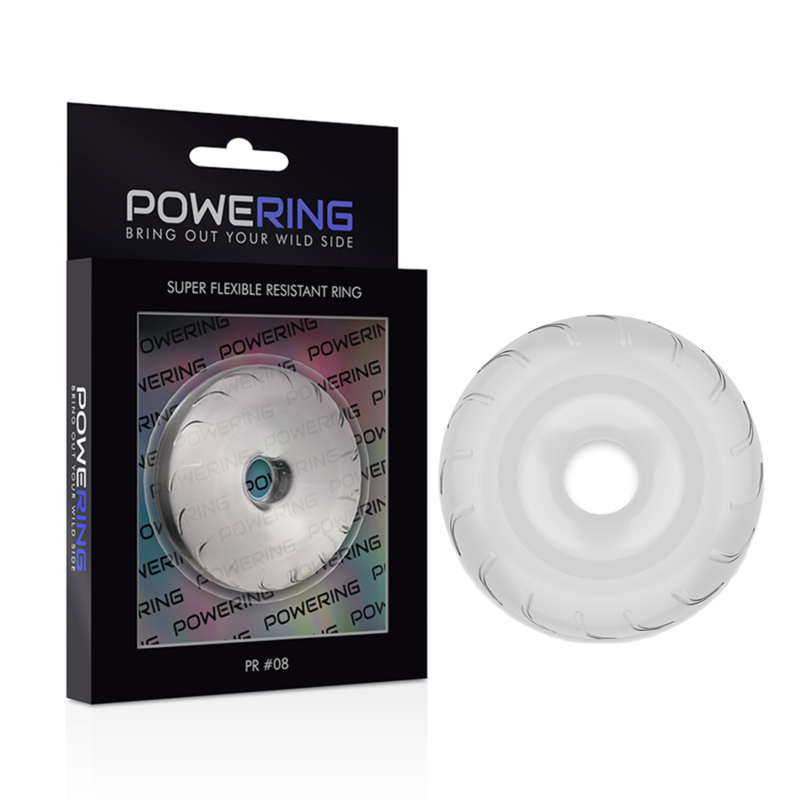 Powering - Super Flexible And Resistant Penis Ring 5Cm Pr08 Clear