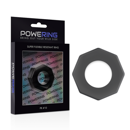 Powering - Super Flexible And Resistant Penis Ring 5Cm Pr10 Black