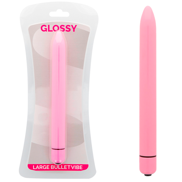 Glossy - Slim Vibrator Pink