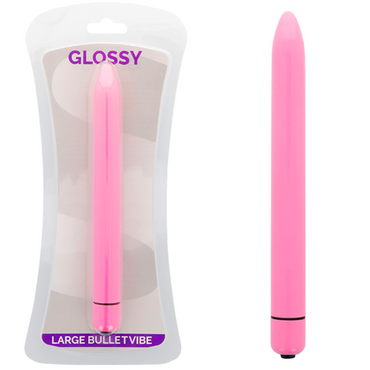GLOSSY - DelighToys Glossy Slim Vibrator in Deep Rose