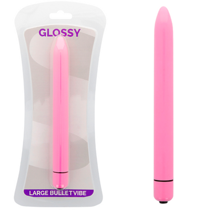 Glossy - Slim Vibrator Deep Rose