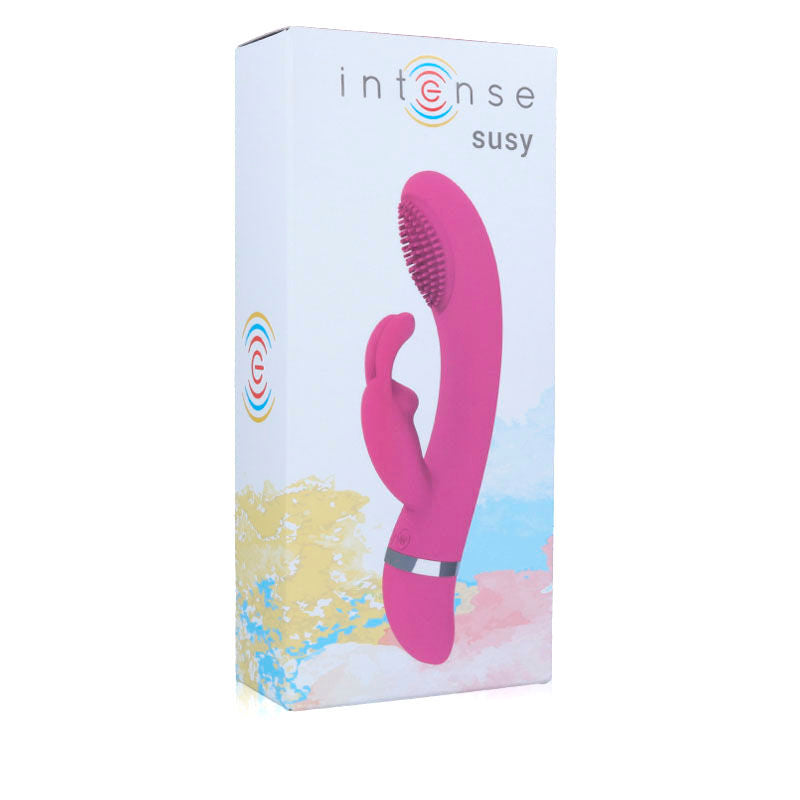 Intense - Susy Oscillating Vibrator Silicon Rabbit Pink