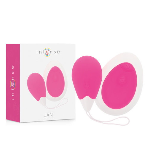 Intense - Jan Egg Vibrator Remote Control Pink