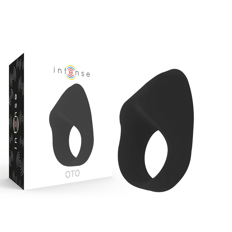 Intense - Oto Black Rechargeable Vibrator Ring