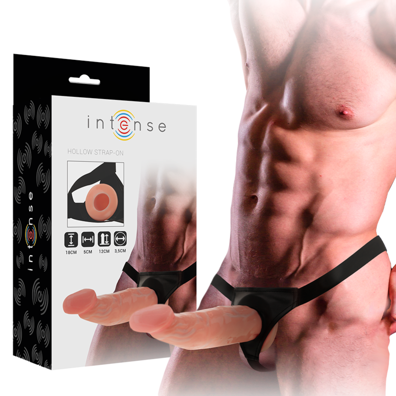 Intense - Hollow Harness With Dildo 18 X 3.5 Cm