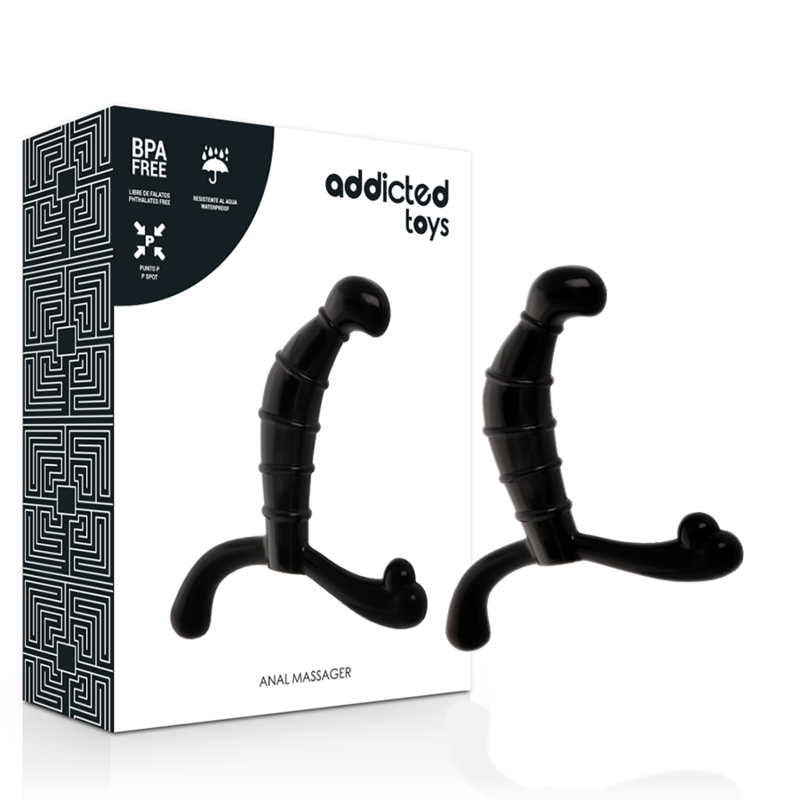 Unlock hidden pleasures with the Addicted Toys Prostate Anal Pleasure Black. Designed for prostate and perineum stimulation, it’s body-safe and compatible with any lubricant.