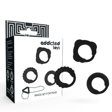 Boost stamina and satisfaction with the Addicted Toys C-Ring Set Black. Three versatile rings provide comfort, firmness, and lasting pleasure.