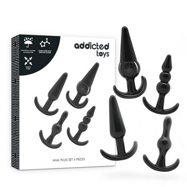 Addicted Toys - Set 4 Anal Plugs - Silicone