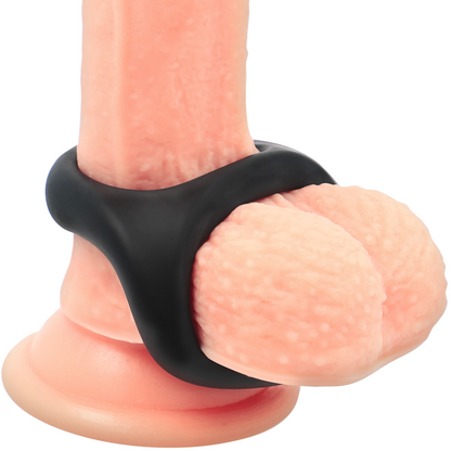 Powering - Super Flexible And Resistant Penis And Testicle Ring Pr13 Black