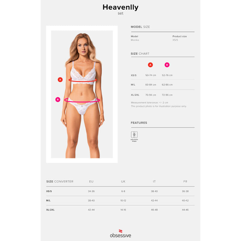 Obsessive - Heavenlly Set 2 Pieces Xs/S