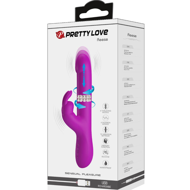 Pretty Love - Reese Vibrator With Purple Rotation