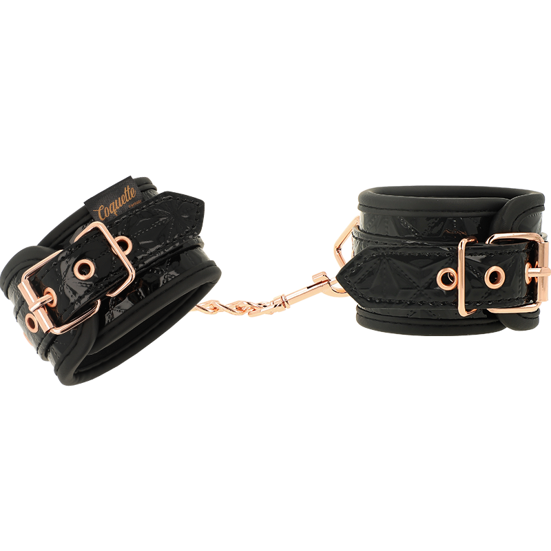 Coquette Chic Desire - Black Edition Handcuffs With Neoprene Lining