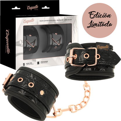 Coquette Chic Desire - Black Edition Handcuffs With Neoprene Lining