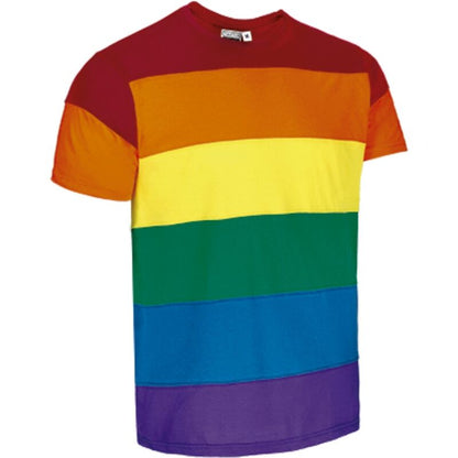 Pride LGBT rainbow cotton t-shirt front view